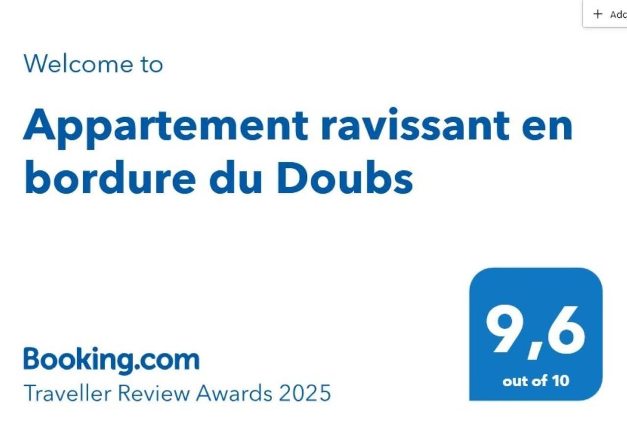 Appartement Ravissant En Bordure Du Doubs Longevelle-sur-Doubs Exterior photo
